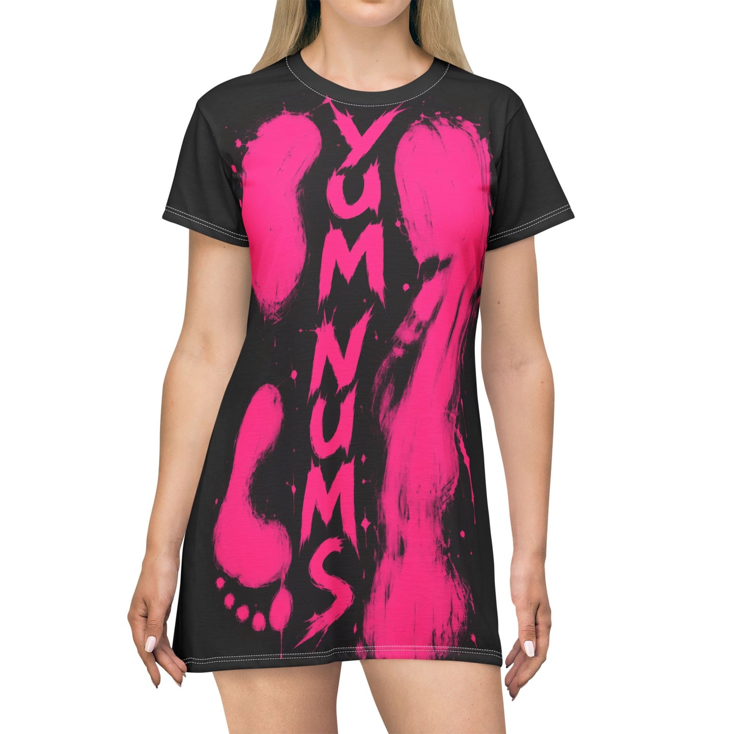 Women’s Black & Pink Sundress | YumNums Candy Graphic Dress | Motivational Streetwear