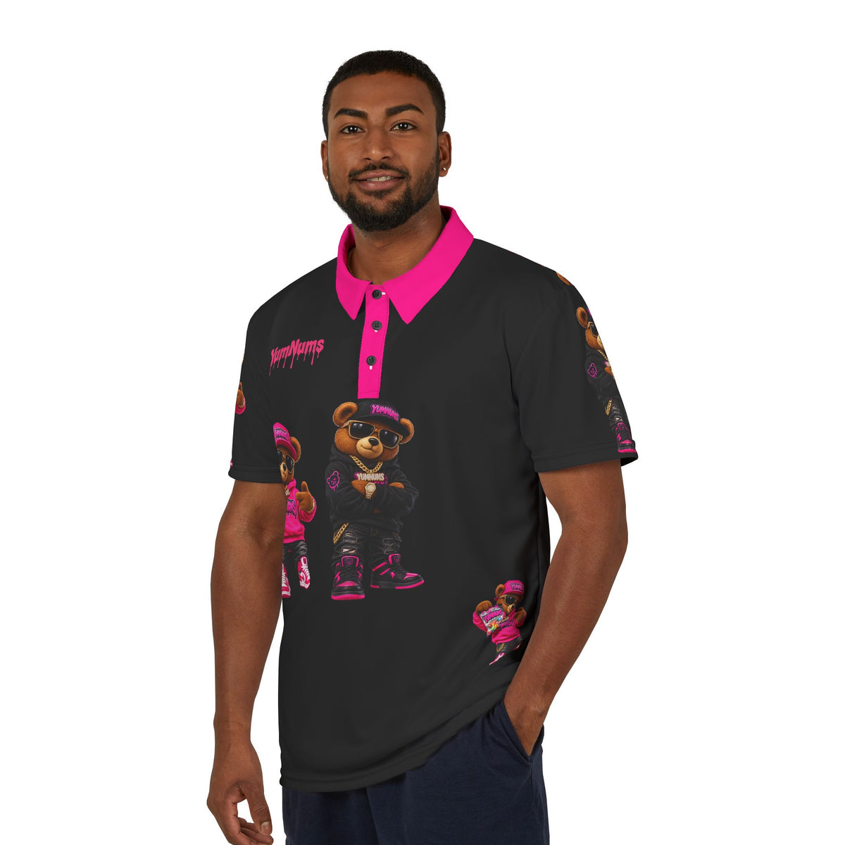 YumNums Candy All-Over Print Polo — YumNums Candy merch