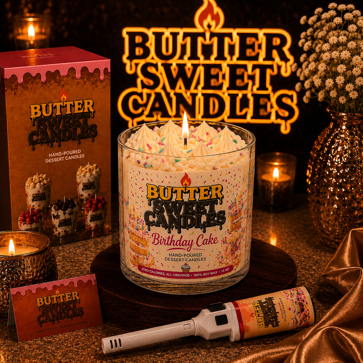 Buttersweet Candles Birthday Cake dessert candle