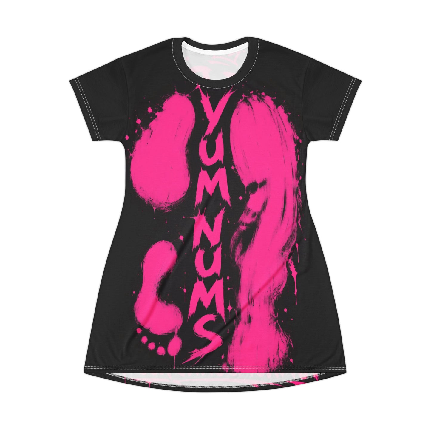 Women’s Black & Pink Sundress | YumNums Candy Graphic Dress | Motivational Streetwear