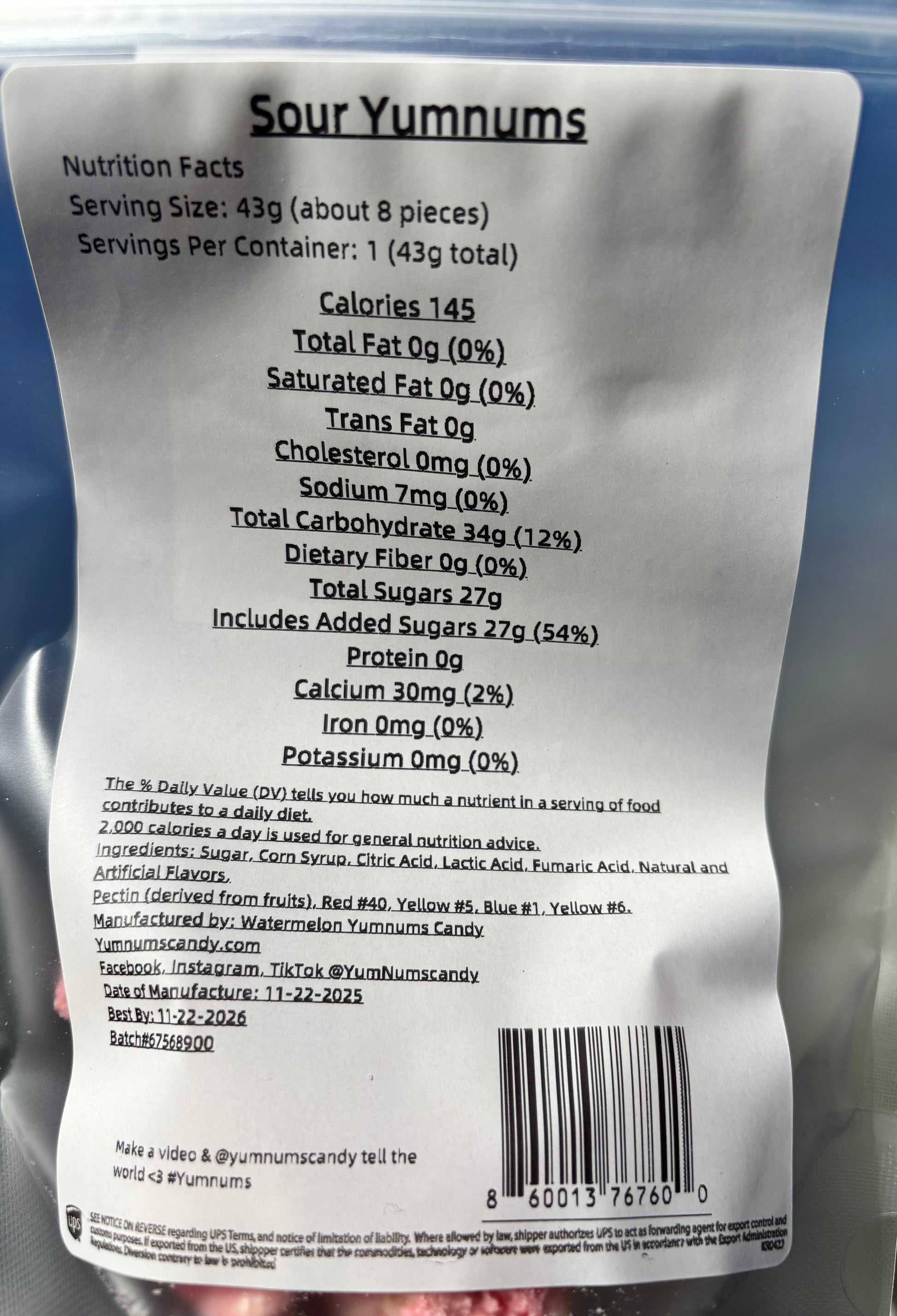 Sour YumNums – Handcrafted Freeze-Dried Sour Candy with a Crunch