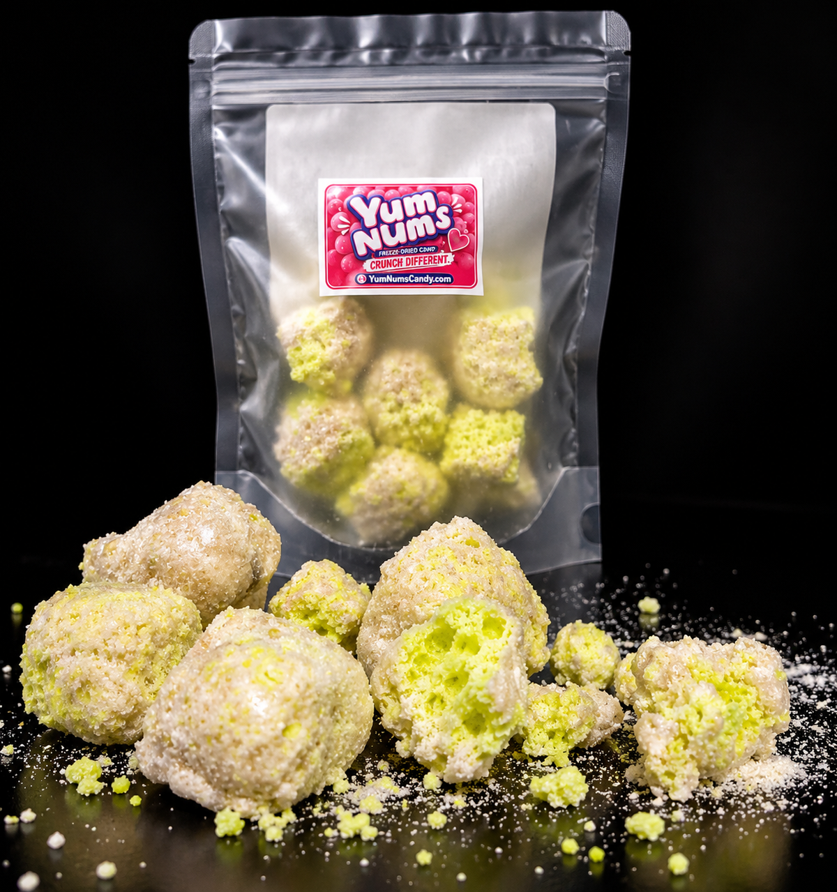 Green Apple Sour Freeze-Dried Candy — freeze-dried candy by YumNums