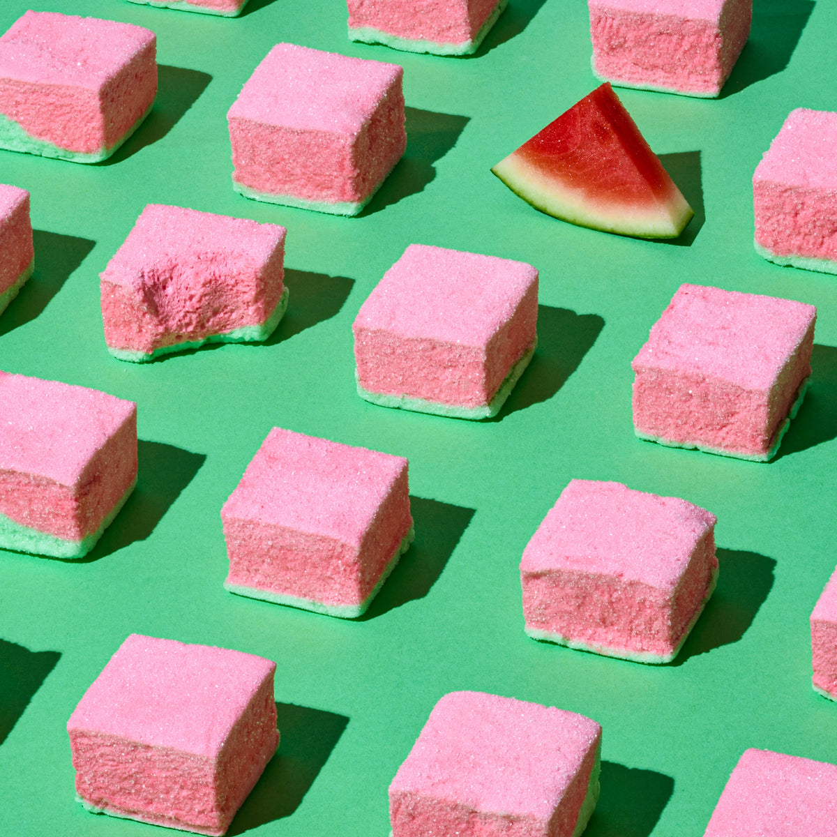 WATERMELON MARSHMALLOWS — at YumNums Candy