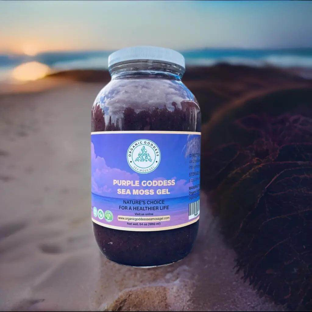 Organic Goddess Purple Sea Moss Gel – Wildcrafted Sea Moss